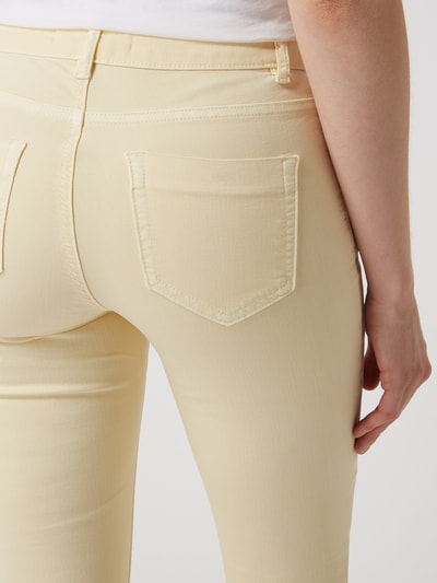 Oui Jegging met stretch, model 'The Baxtor'  Lichtgeel - 3