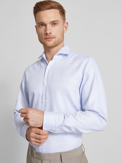 BOSS Casual Fit Business-Hemd mit Haifischkragen Bleu 3