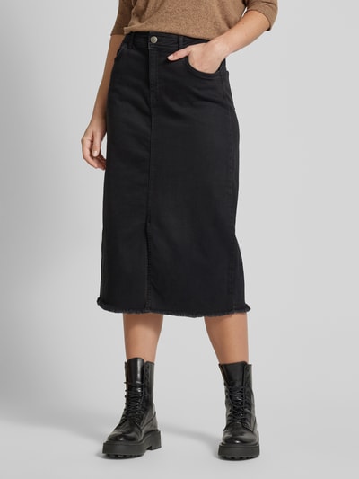 Soyaconcept Midirok in 5-pocketmodel, model 'KIMBERLY' Donkergrijs - 4