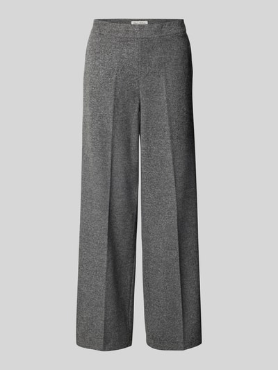 Marc O'Polo Wide leg pantalon van katoenmix Middengrijs - 2