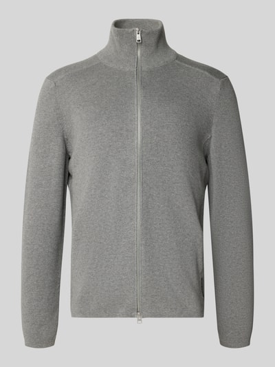 Marc O'Polo Regular fit gebreid jack van puur katoen Donkergrijs - 2