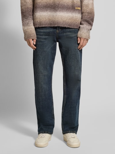 Tommy Jeans Straight fit jeans van katoenmix Donkerblauw - 4