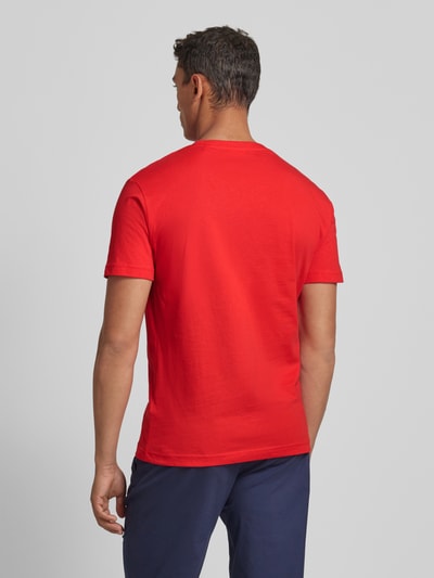 Gant T-Shirt mit Label-Print Rot 5