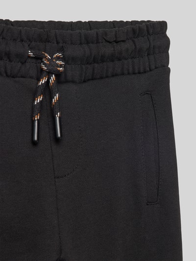 Mango Slim Fit Sweatpants mit Tunnelzug Modell 'francia' Black 2