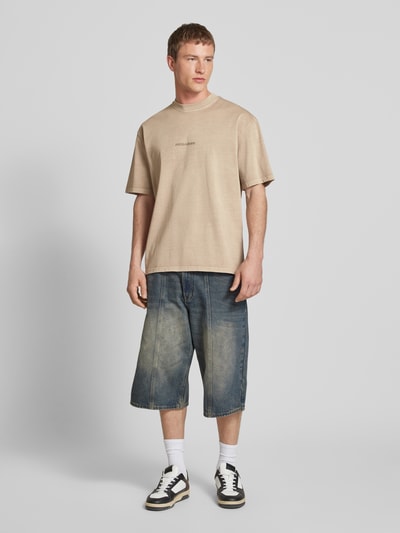 Pegador T-Shirt mit Label-Print Beige 1