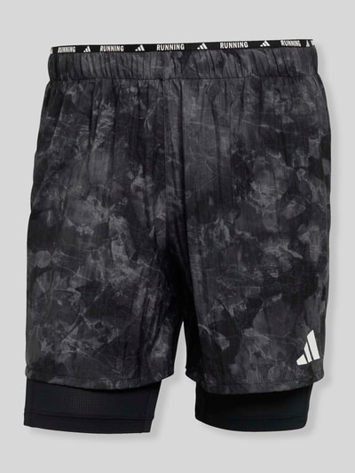 adidas Training Regular Fit Sportshorts in 2in1-Optik Anthrazit 1