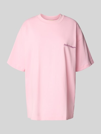 ANOTHER COTTON LAB Oversized T-Shirt mit Label-Print Rosa 2