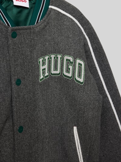 HUGO College-Jacke mit Eingrifftaschen Mittelgrau Melange 2