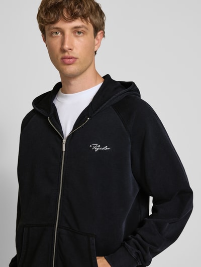 Pegador Sweatjacke mit Zweiwege-Reißverschluss Modell 'Signar Terry' Black 3