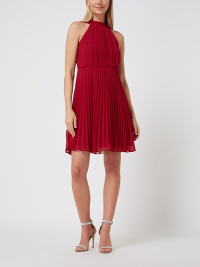 Jake*s Cocktail Cocktailkleid mit Plisseefalten  Rot Melange 1