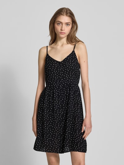 Pieces Fließendes Freizeitkleid mit Allover-Muster Modell 'TALA' Metallic Black 4