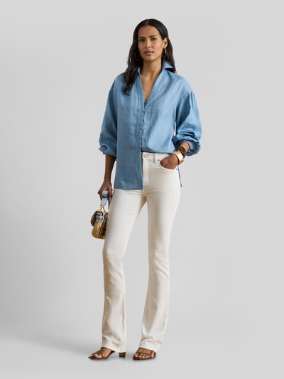 Lauren Ralph Lauren slim fit bootcut jeans van katoenmix Wit - 1
