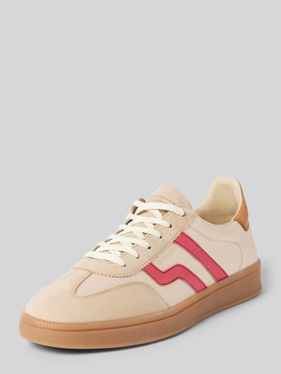 Gant Sneaker aus Leder-Mix mit Label-Detail Modell 'CUZIMA' Beige 1