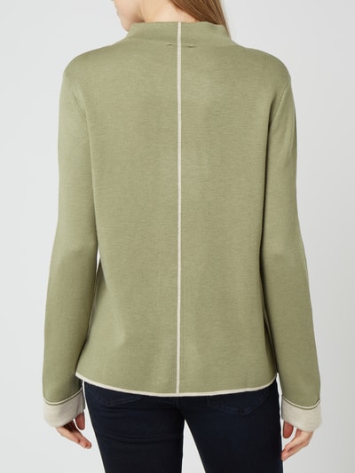 Tom Tailor Pullover met contraststrepen Rietgroen - 5