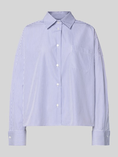 Weekend Max Mara Regular Fit Hemdbluse aus reiner Baumwolle Blau 2