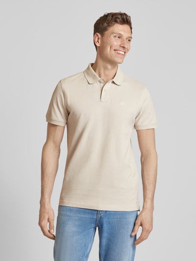 MCNEAL Poloshirt met labelstitching  Beige - 4