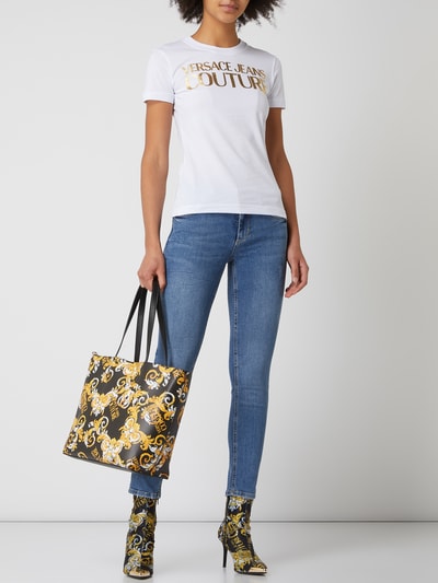 Versace Jeans Couture Shopper met all-over motief Zwart - 1