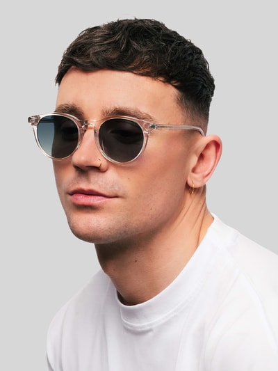 MessyWeekend Runde Sonnenbrille Modell 'NEW DEPP' Offwhite 4