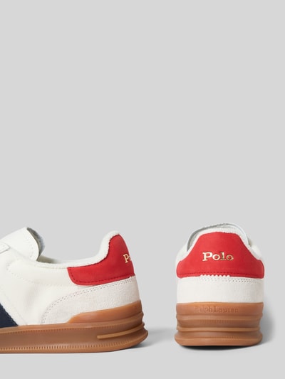 Polo Ralph Lauren Low Top Sneaker mit Rindsleder-Anteil Modell 'HERITAGE AERA' Weiss 2