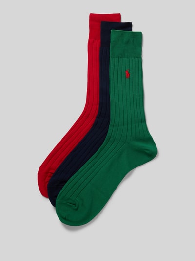 Polo Ralph Lauren Underwear Socken mit Label-Stitching im 3er-Pack als Geschenkbox Marine 1