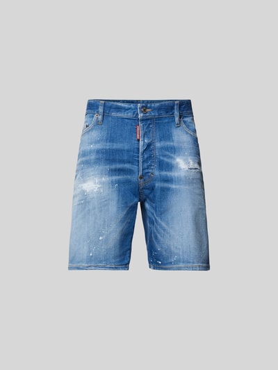 Dsquared2 Regular Fit Jeansshorts aus Baumwoll-Mix Marine 1