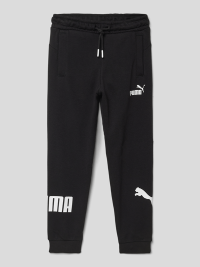 Puma Sweatpants mit Logo-Print Modell 'POWER' Schwarz 1