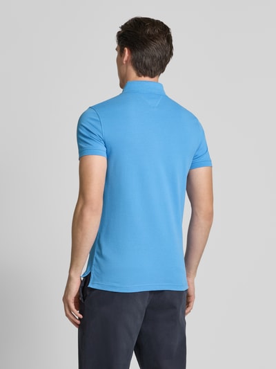 Tommy Hilfiger Slim Fit Poloshirt mit Logo-Stitching Modell '1985' Aqua 5