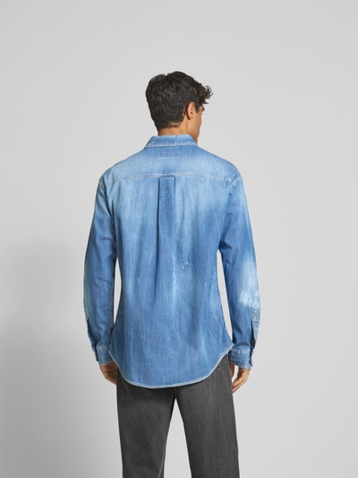 Dsquared2 Regular Fit Jeanshemd mit Label-Print Blau 5