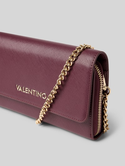 VALENTINO BAGS Torba na ramię z napisem z logo model ‘ZERO’ Bordowy 2