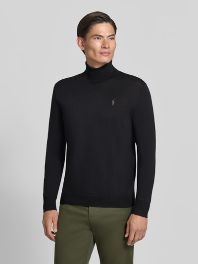 Polo Ralph Lauren Regular Fit Rollkragenpullover aus reiner Wolle Black 4