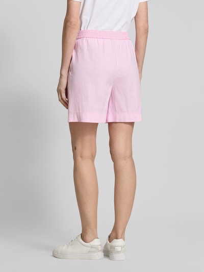 Marc Cain Shorts aus Leinen-Mix mit elastischem Bund Pink 5