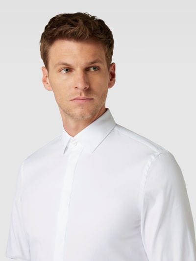 Jake*s Slim Fit Koszula biznesowa o kroju slim fit z kołnierzykiem typu kent Biały 3