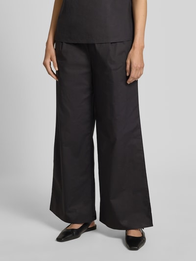Christian Berg Woman Straight leg stoffen broek met elastische band Zwart - 4