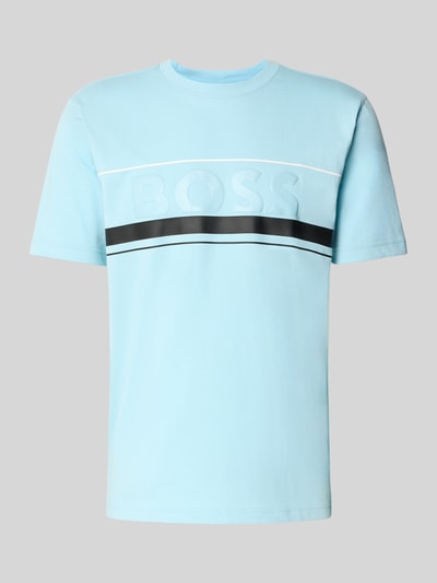 BOSS Green Regular Fit T-Shirt aus reiner Baumwolle Modell 'ICONIC ZONE' Hellblau 2