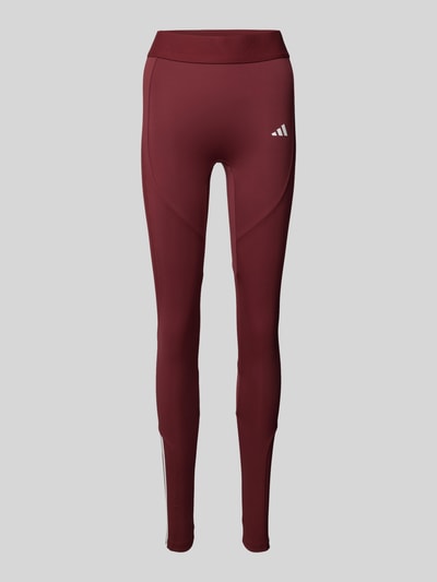 ADIDAS SPORTSWEAR Skinny Fit Leggings mit Logo-Print Aubergine 1