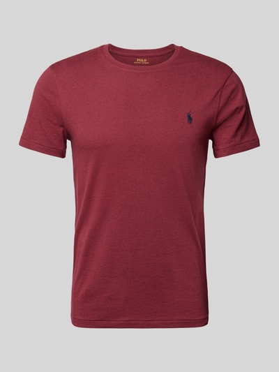 Polo Ralph Lauren Custom slim fit T-shirt met ronde hals Donkerrood - 2