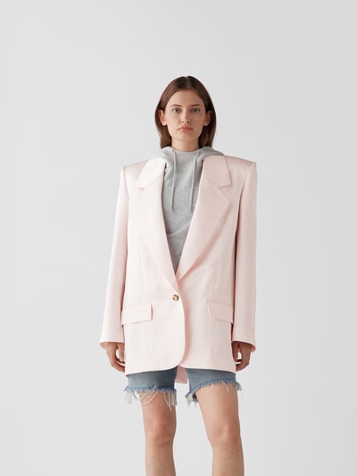 The Mannei Seidenblazer mit Reverskragen Rosa 4