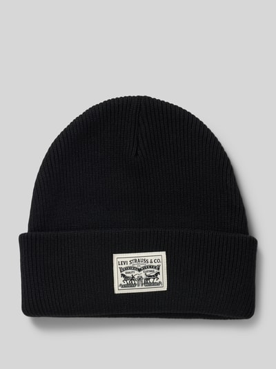 Levi's® Czapka beanie z detalem z logo Czarny 1