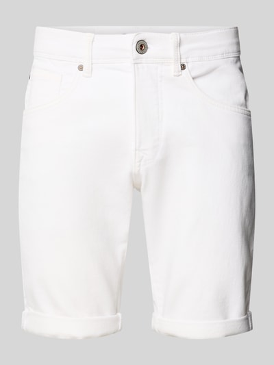 Petrol Slim Fit Jeansshorts im 5-Pocket-Design Modell 'JACKSON' Weiss 2