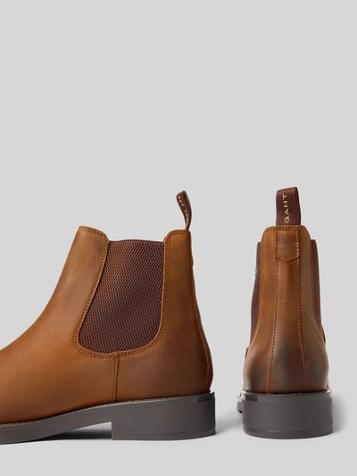 Gant Chelsea Boots mit Logo-Stitching Modell 'Prepdale' Cognac 2