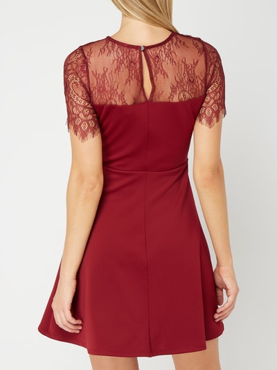 DOROTHY PERKINS Cocktailjurk met gebloemd kant  Aubergine - 5