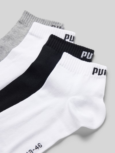 PUMA Sneakersocken mit Label-Details im 4er-Pack Flanell 2