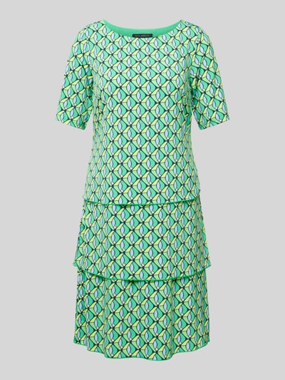 Betty Barclay Knielanges Kleid mit Allover-Print Gruen 2