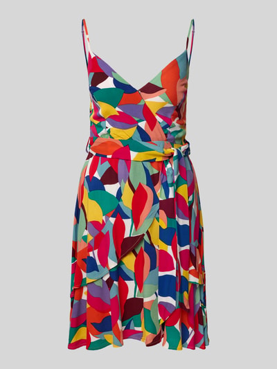 Apricot Mini-jurk met strikceintuur Rood - 2
