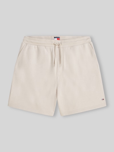 Tommy Jeans Bermudy o kroju relaxed fit z mieszanki bawełny z tunelem Beżowy 2