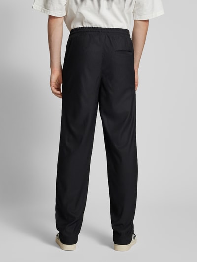 Only & Sons Loose fit stoffen broek met plissévouwen, model SINUS Zwart - 5