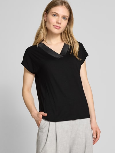 Jake*s Collection T-Shirt mit V-Ausschnitt Black 3