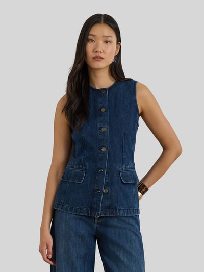 Lauren Ralph Lauren Slim Fit Jeansweste aus Baumwoll-Lyocell-Mix Jeansblau 4