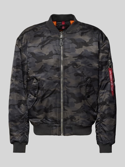 Alpha Industries Bomberka ze wzorem moro Ciemnozielony 2