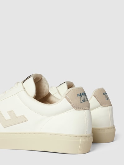 Flamingos Life Sneakers met labeldetails, model 'Classic' Offwhite - 2